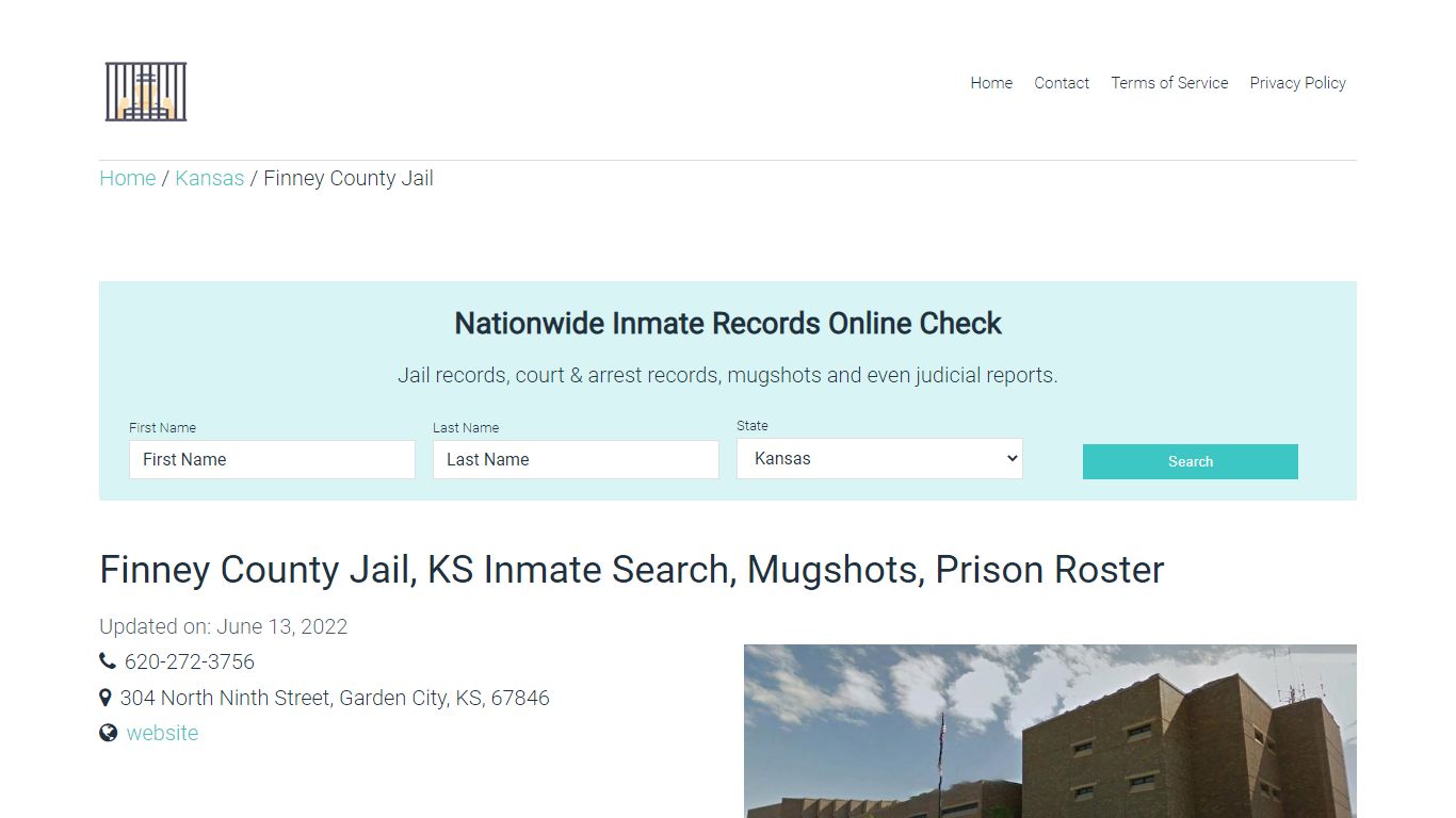 Finney County Jail, KS Inmate Search, Mugshots, Prison ...